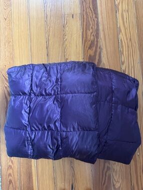 Eddie Bauer Plum Quilted Puffer Throw